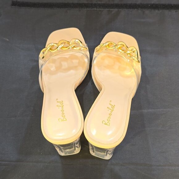 BRAND NEW BONNILEL CLEAR OPEN-TOE WOMEN'S SANDAL - Picture 5 of 16